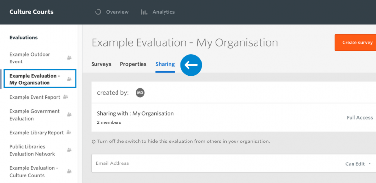 Share An Evaluation - Culture Counts